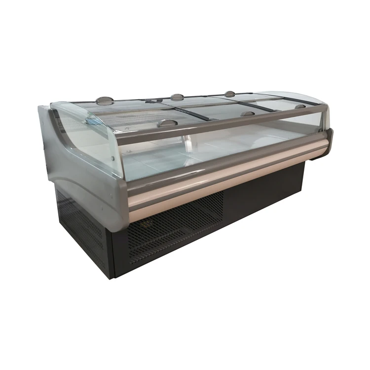 Fresh Meat Showcase 290L Sliding Glass Door Chest Freezer for Supermarket