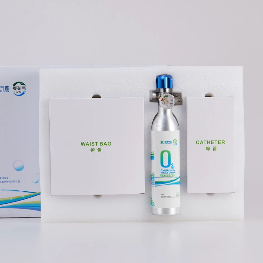 Aluminum Alloy  China Medical Small Portable Oxygen Cylinder Portable Canned Oxygen