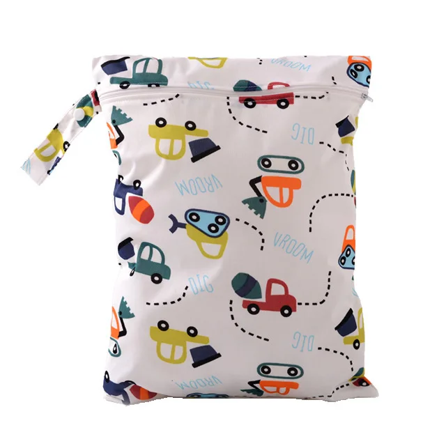 
Baby Infant Waterproof Reusable Wet Dry Pocket Nappy Bag Travel Diaper Storage Bag 