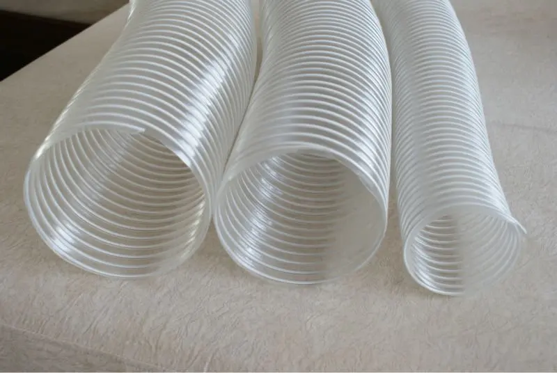Прочный нетоксичный пластиковый аспирационный гибкий масштабируемый всасывающий шланг из ПВХ