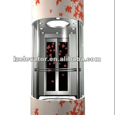 Glass elevator without machine room