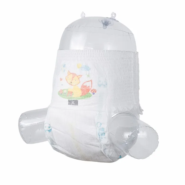 China Low Price High Quality Disposable Baby Pants Diapers High Quality Sleeping Comfortable Soft Baby Dragging Diapers printed