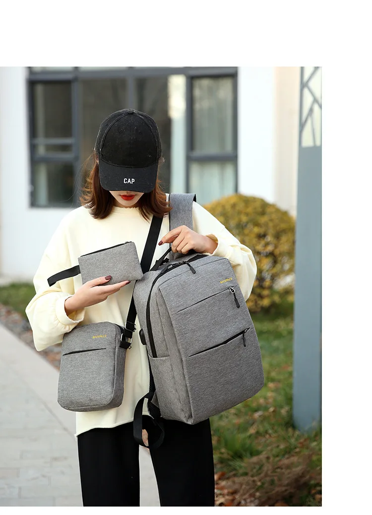 School backpack bags mochilas escolare Daily Travel Business Custom Logo Student 20 inch laptop backpack