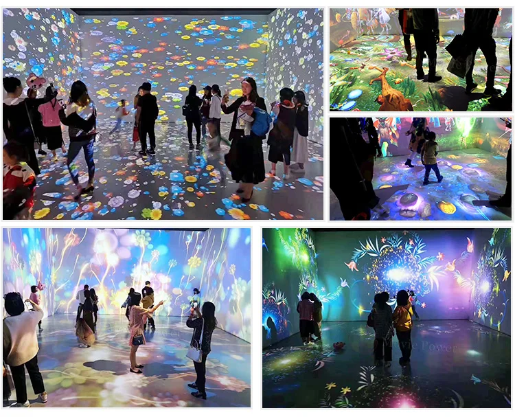 New Arrival AR Projector Game System 3D Holograph Interact Floor Projection For Amusement Park