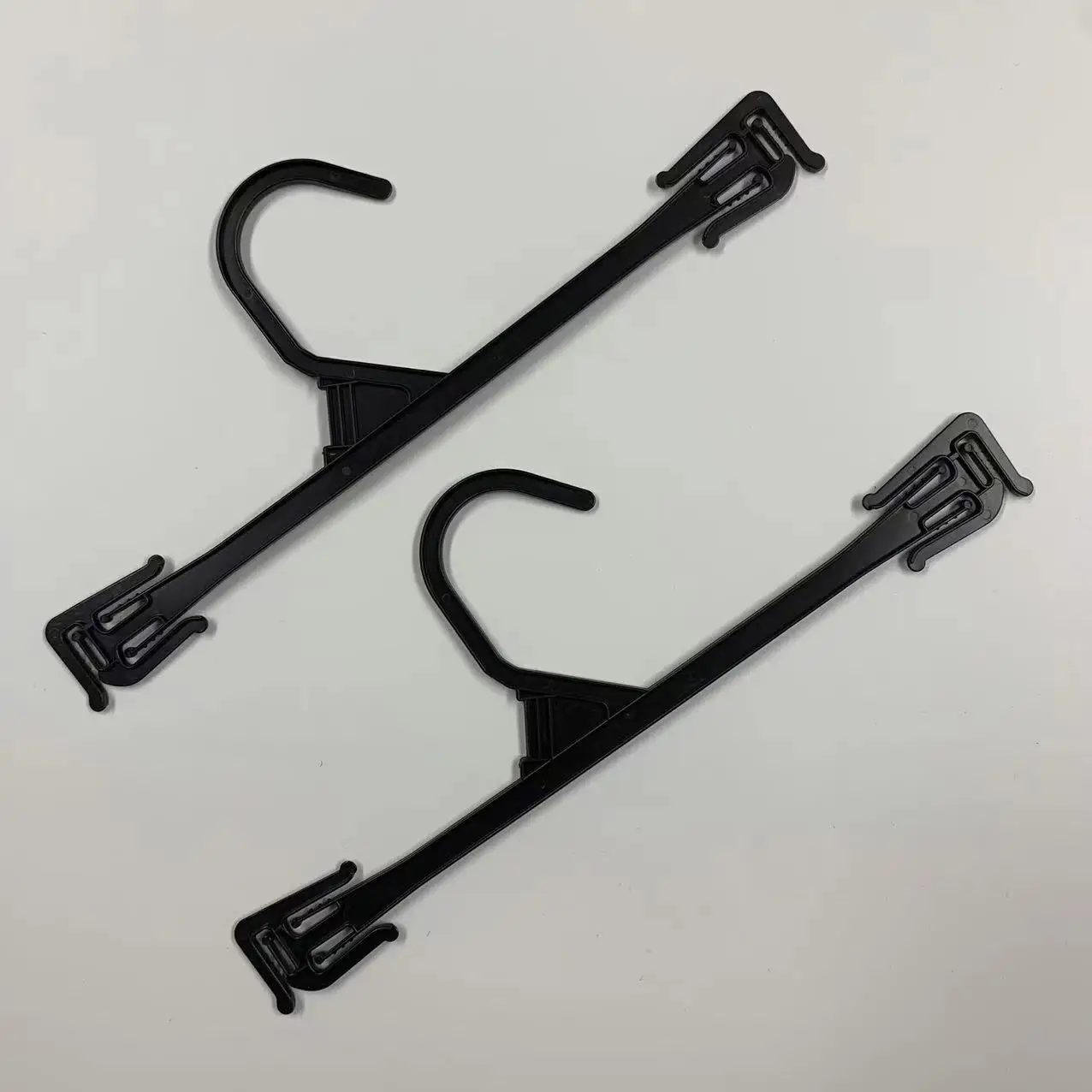 Bestiform10 inch custom underwear bra hangers display Black plastic Lingerie hanger for clothing