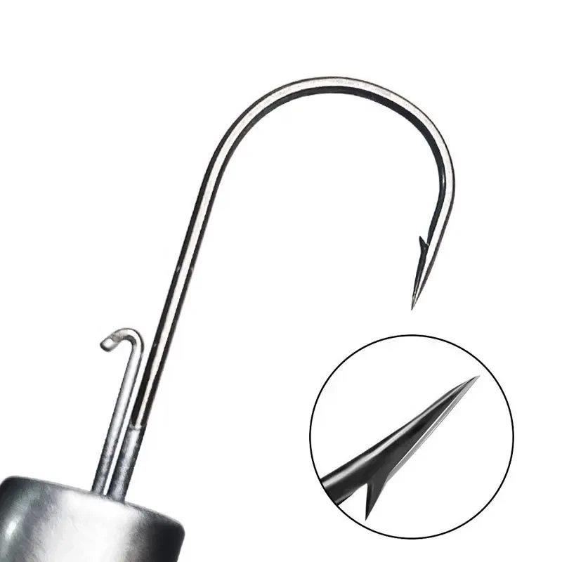 Wholesale fish type lead head hook 14g color road subsoft fish glow-in-the dark fish head hook barb