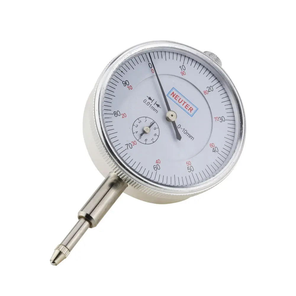 Dial Indicator Gauge 0-10mm Meter Precise 0.01mm Resolution Concentricity Test Mesure Instrument Tool Dial Gauge Indicator