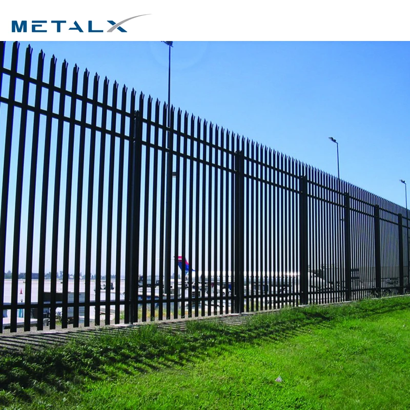 Wholesale price 2.4m ornamental decorative metal steel d pale palisade fencing euro fence price