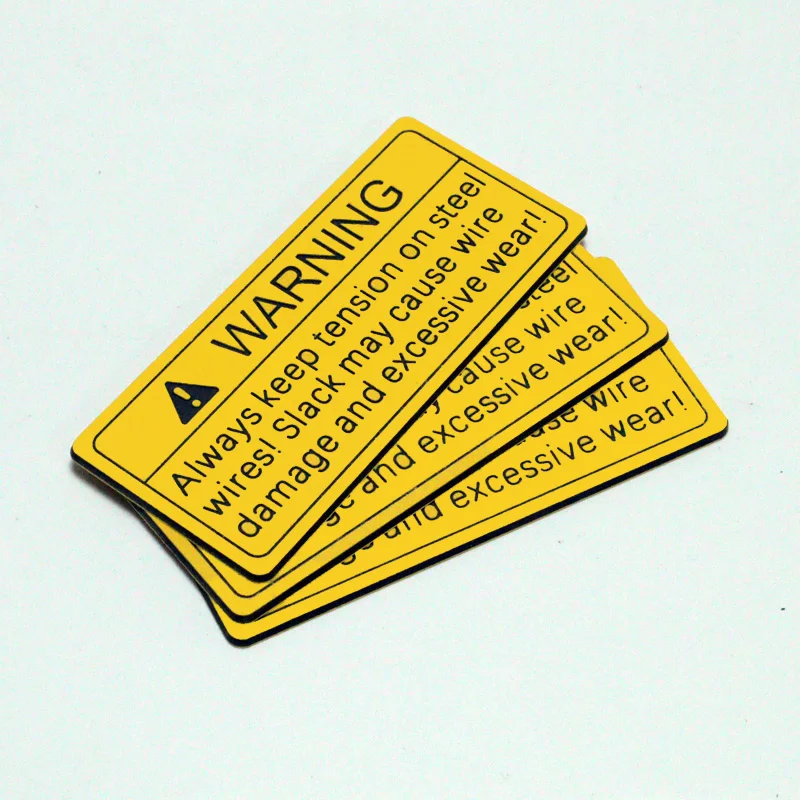 Warning Safety ABS / Phenolic PV Solar Label Tag for Electrical Danger High Voltage