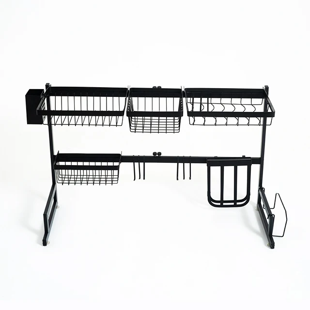 wholesale  kitchen stainless steel  over the sink dish drying rack
