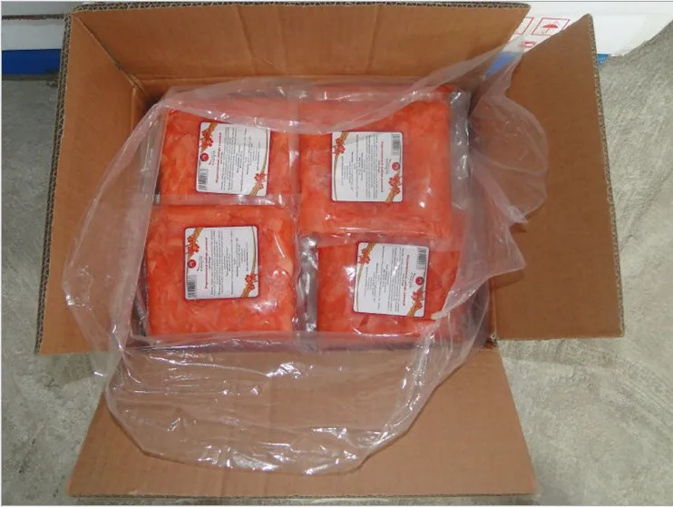  2lbs * 10 мешков/баррель сладкий и кислый вкус маринованные суши имбирь оптом натуральный маринованный