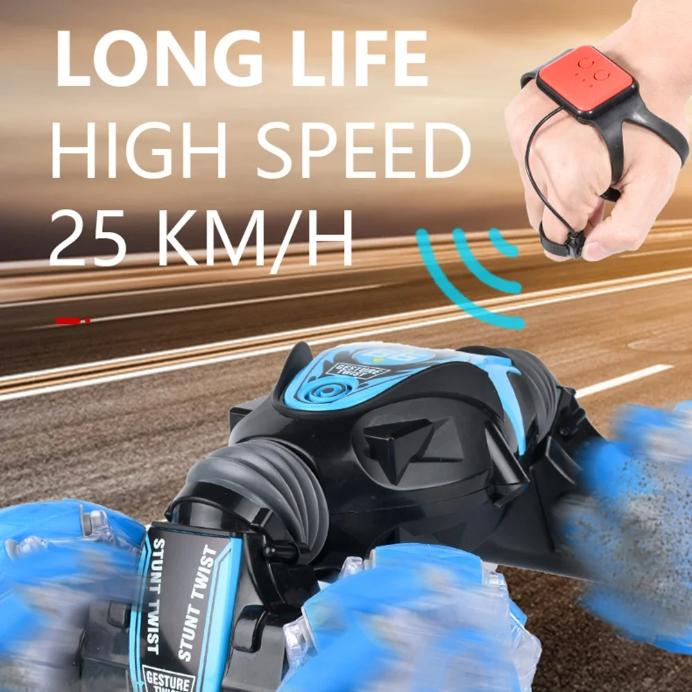 High Speed 360 Degree Rotation Drift stunt double side Watch radio control hand gesture control twisted car