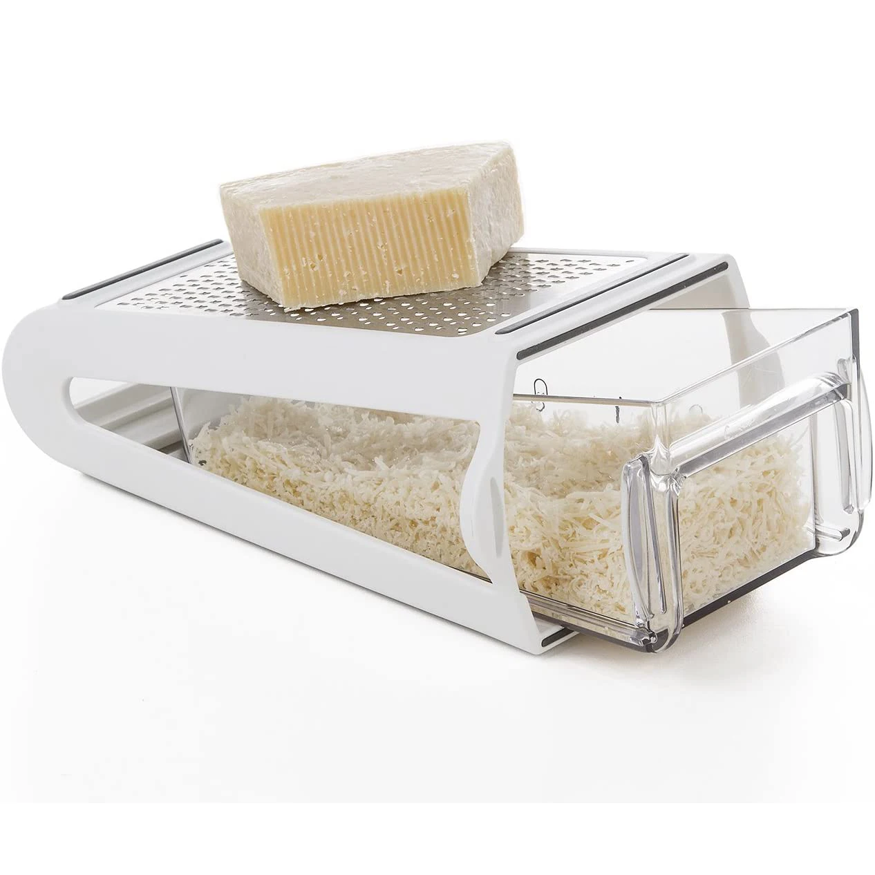 good quality 2-way grater with measure container kitchen tools for vegetables fruits