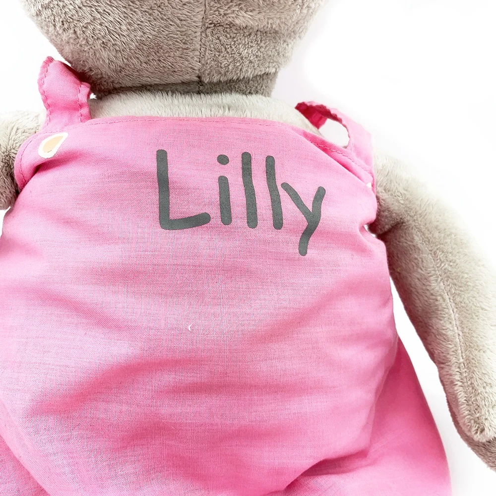 Wholesale stuffed girl mouse plush animal toy minnie mouse plush grey doll soft plush toy with dresses