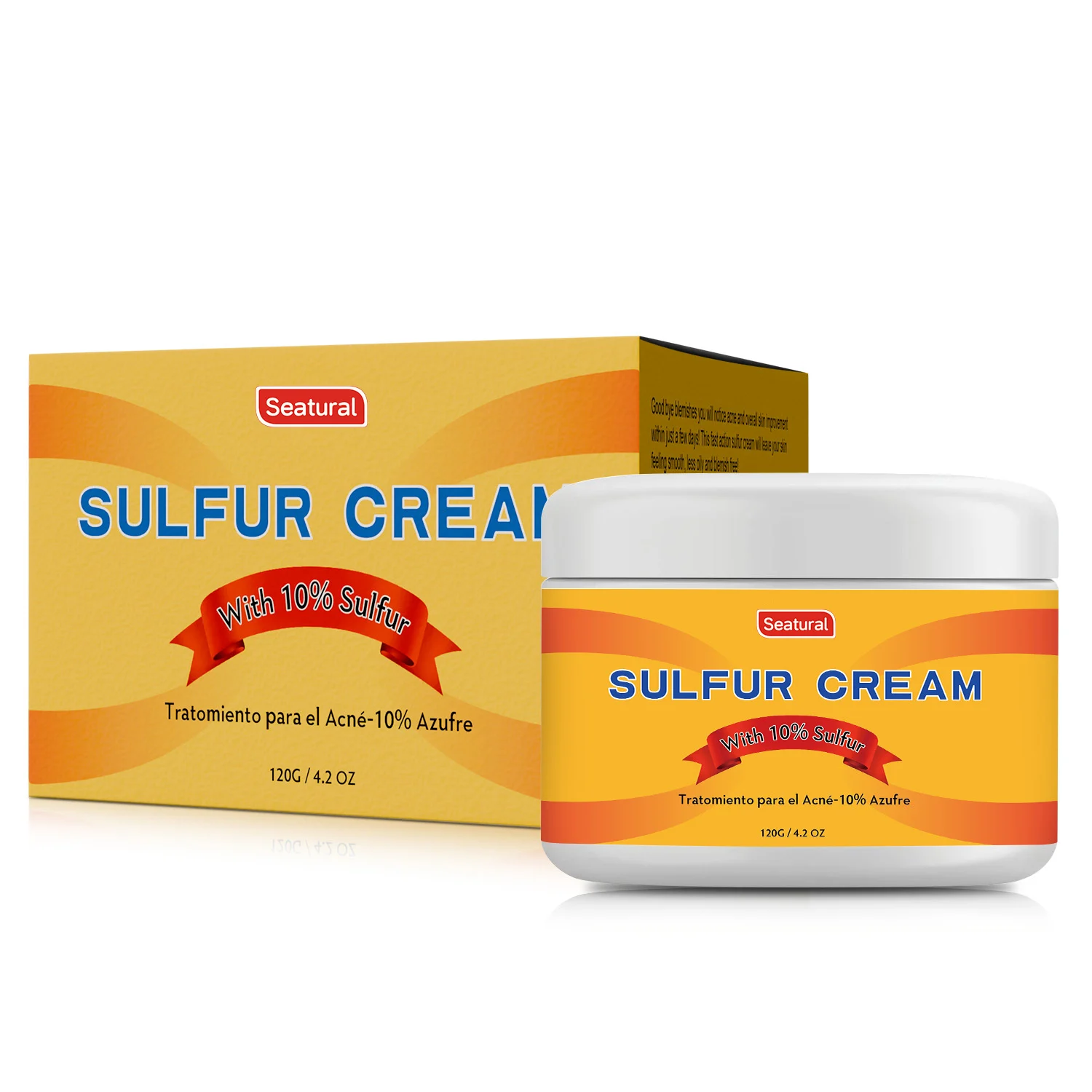 Private Label Sulfur Cream for Face and Body Sulfur Ointment Changing Hormonal Acne Treatment Mask