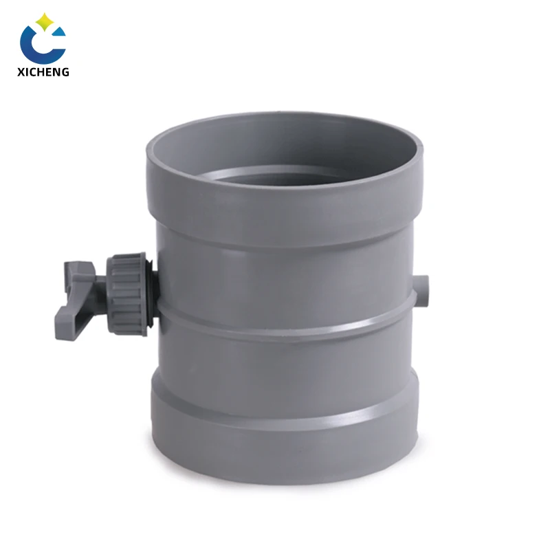 pp plastic pipe fittings air flow control valve for ventilation