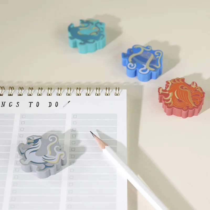 
Hot Sale Wholesale China Ancient Beast Animals Custom Rubber Eraser For Children In School 