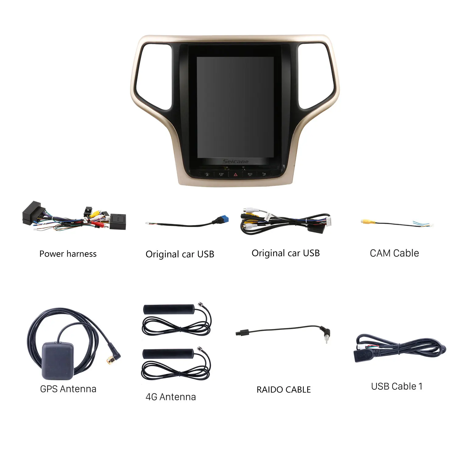 10 4 дюймов Android 0 автомобильный dvd-плеер сенсорный экран для 2014-2017 Jeep Grand Cherokee SRT WiFi GPS навигация