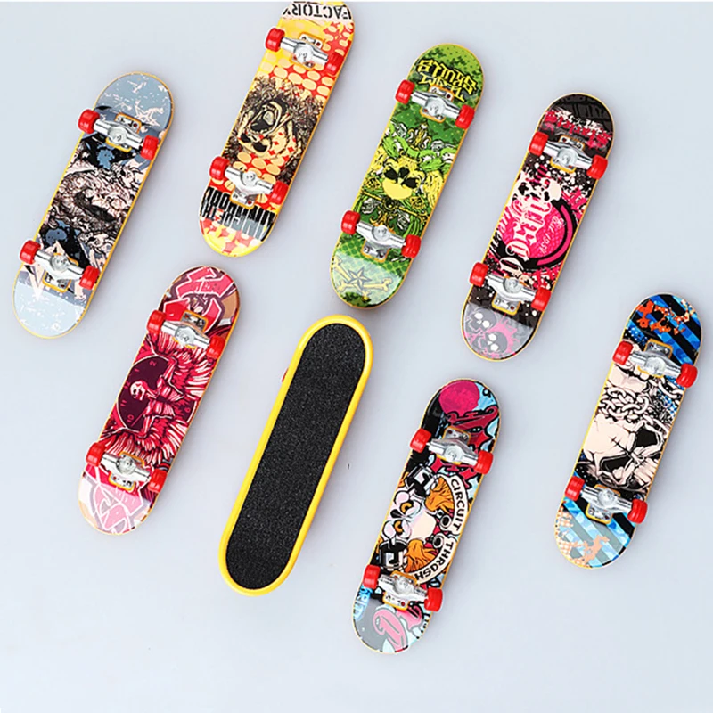 Wholesale Sliding Plate Desk Game Custom Tech Kids Deck Plastic Ramp Mini Finger Skateboard  fingerboard