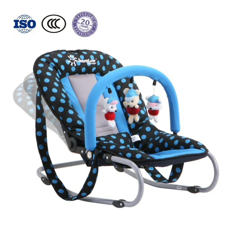 Супер легкий детский батут и качалка детские качели, кресло-качалка с 3 точечный ремень безопасности и tar-бар Музыка