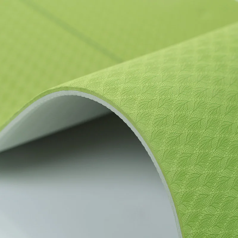 
eco friendly anti slip TPE Yoga Mat With logo Custom print waterproof 