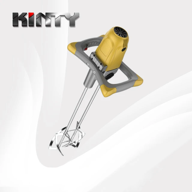 Kinty Electric Industrial Hand Cement Mixer Electric Drive Double Screw High Uniformity Liquid Power Mixer Made In China