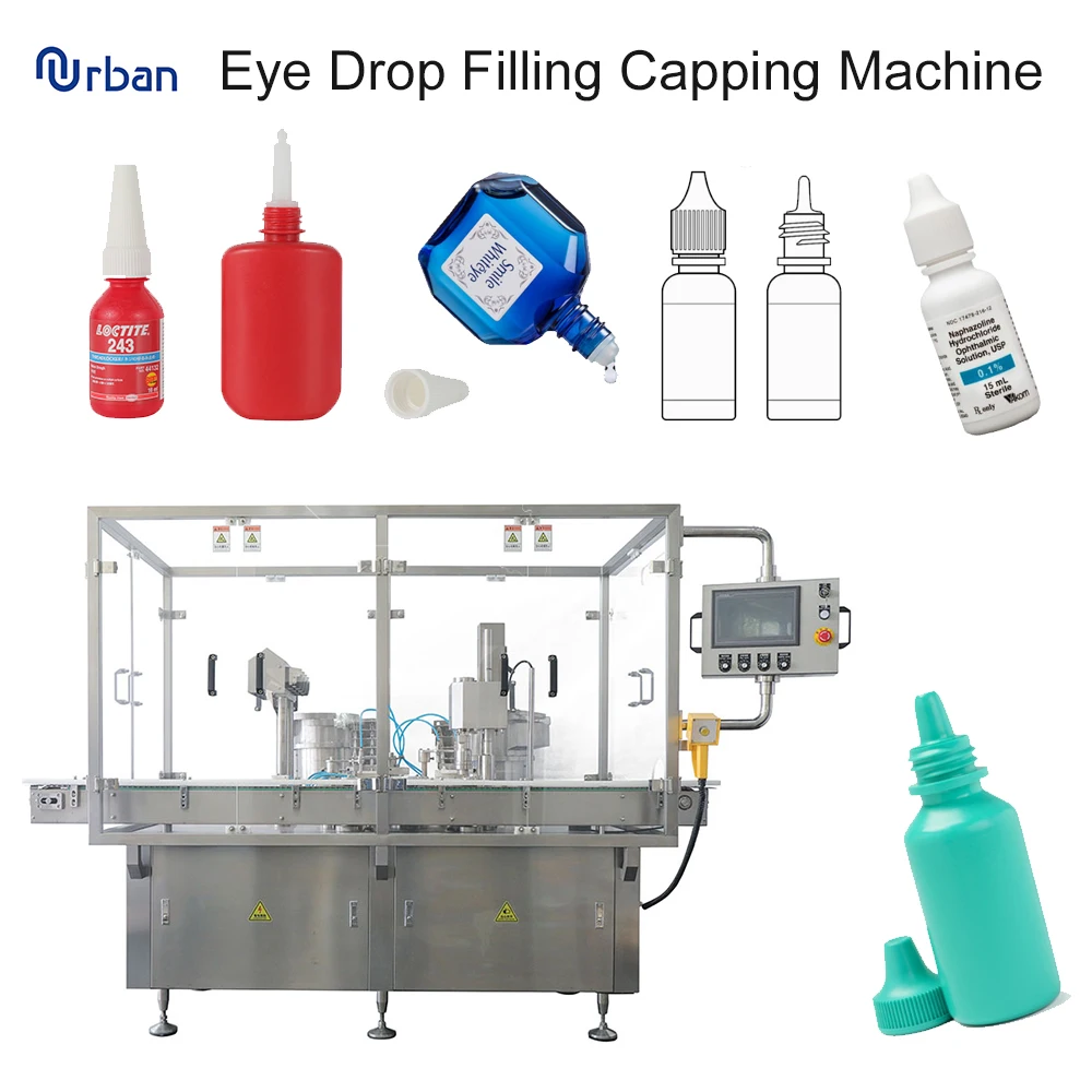Pharmaceutical Full Automatic Magnetic Pump High Viscosity Liquid Filling Viscous Liquid Bottles Filling Capping Machine