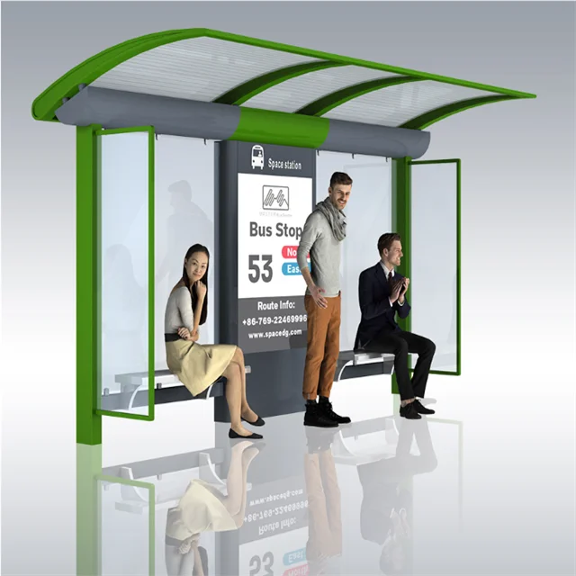 2023 modern bus station shelter design solar bus stop