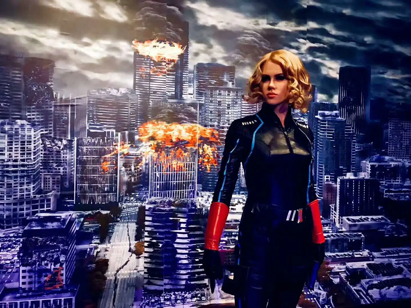 Lifesize silicone action figure of beauty in famous movie waxwok factory customized