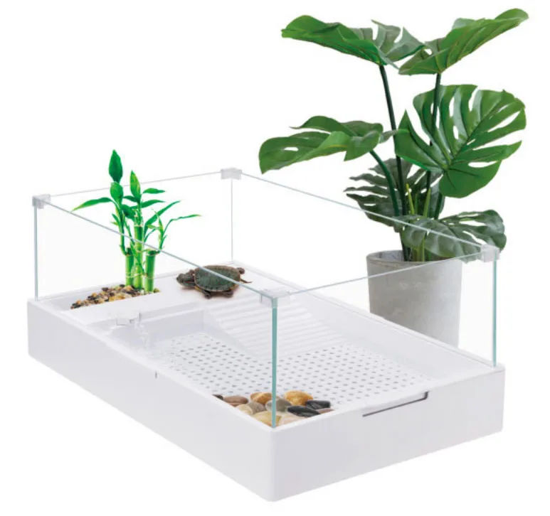 SOBO turtle tank breeding box with bluedeck glass landscape ecological tank Brazilian turtle turtle special cylinder household