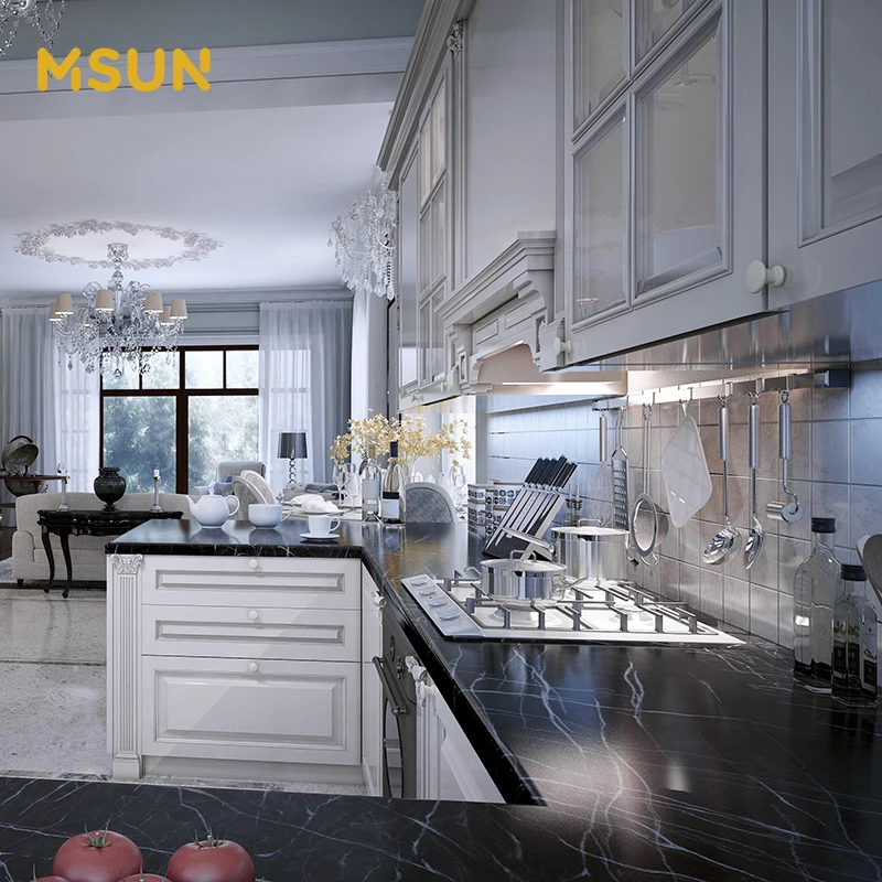 MSUN Matt Kitchen Countertop Marble Look Kitchen Countertops Benchtops Vanity Tops Table Tops