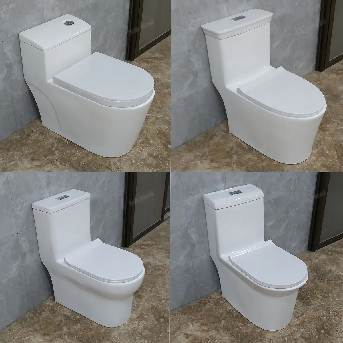 factory wholesale new style eddy flush bathroom seat toilet wc ceramic dual flush large pipe siphon flush one piece toilet
