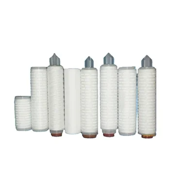 Water treatment element 10 inch 0.22~1 micron PP microporous pleated filter cartridge