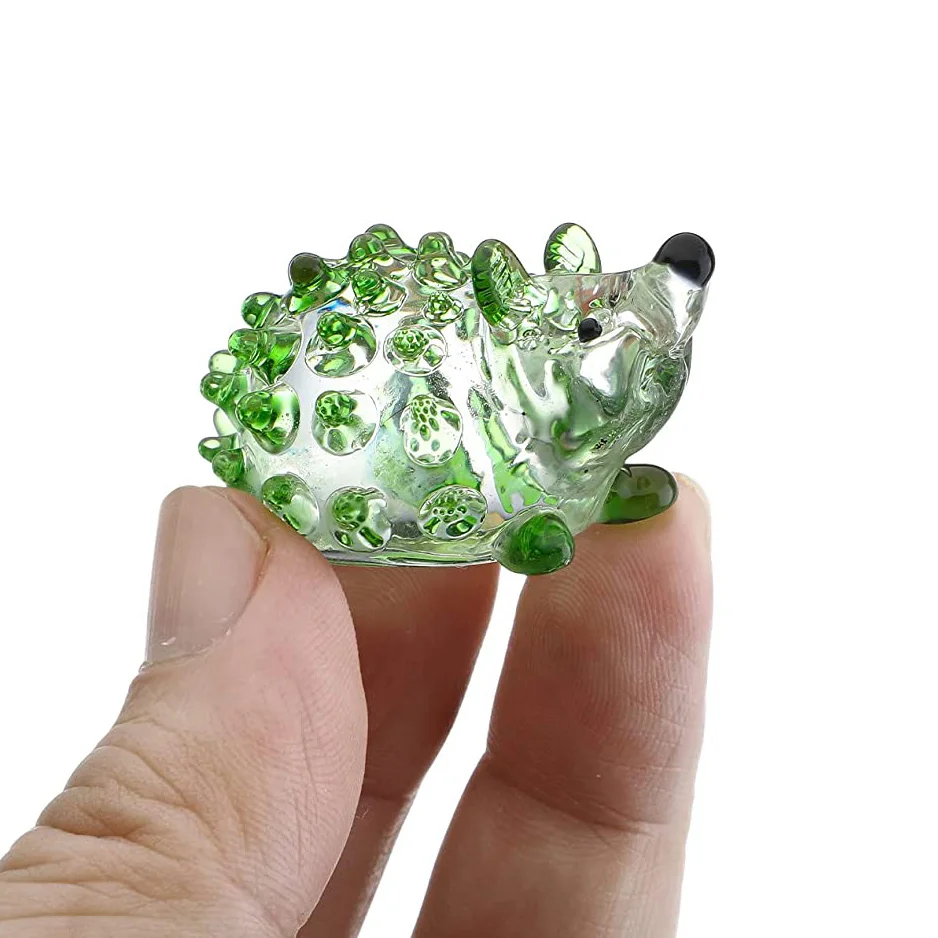 Mini Murano Glass Animal Hedgehog Figurine