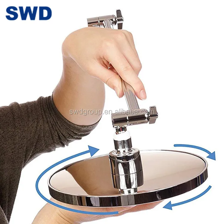 Factory Bathroom Brass Flexible High Pressure Adjustable Ring Shower Head handhald Adjustable Swing Shower Arm