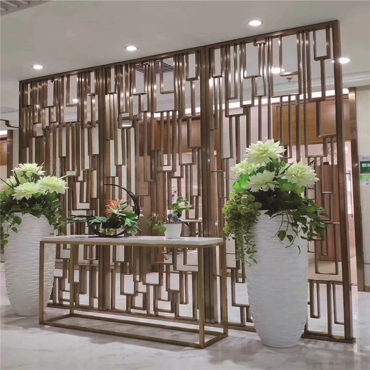 
Stainless steel Wall Hanging Screen Interior 304 Stainless Steel Art Screen Black Decorative Screen 