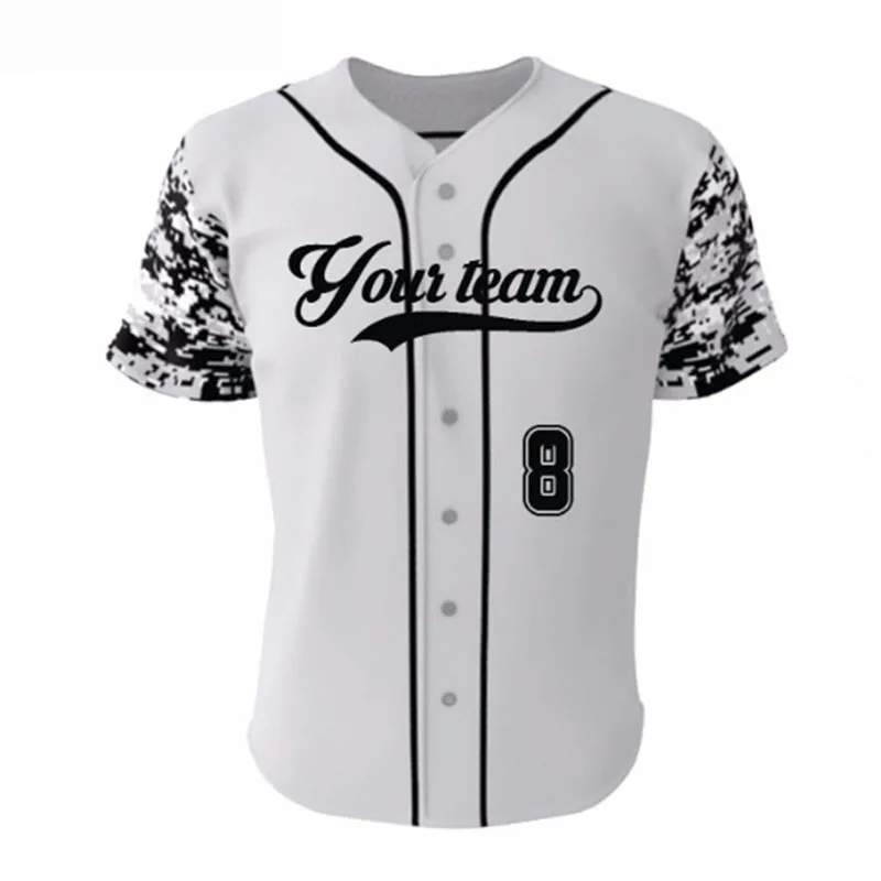 best selling camo team softball jersey best selling high quality baseball jersey custom