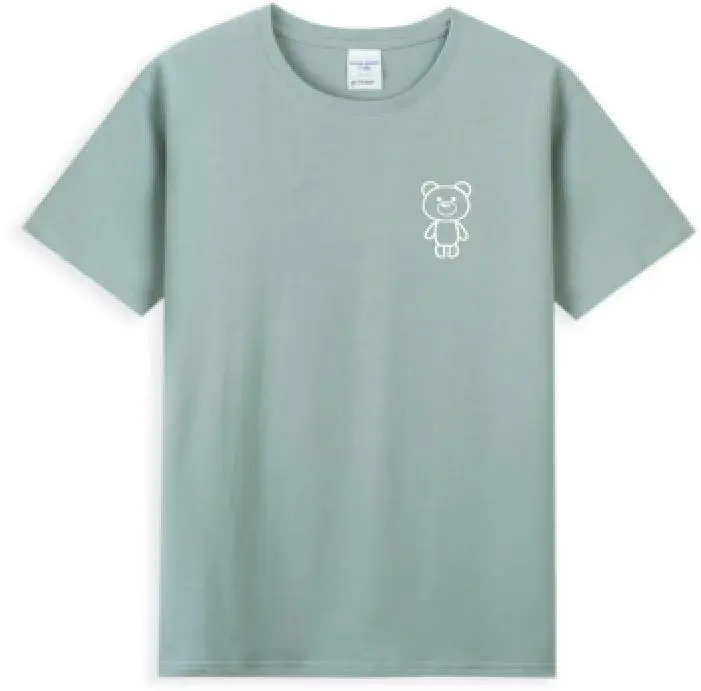 Custom Print Logo Cotton Tshirt Men Short Sleeve Round Neck Tops Tees Basic White Plain T Shirt