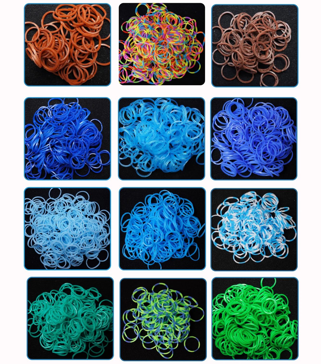Cheap Wholesale Bracelet Improve Imagination Colored Rubber Band Loom Band Bracelet Making Kit Birthday Gift Girls