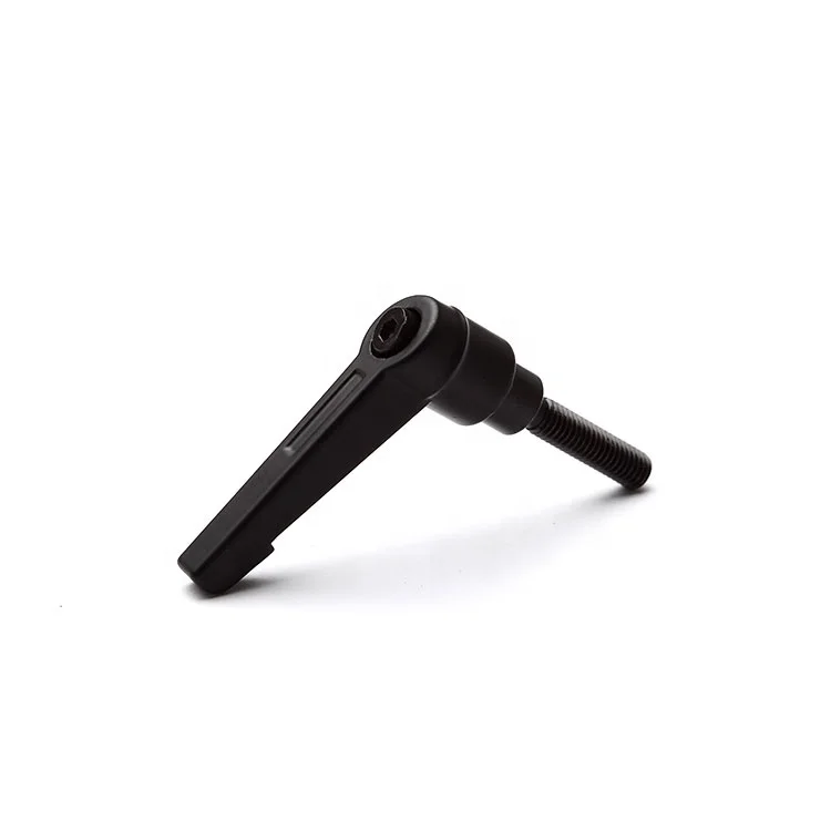 Hot Selling Black Adjustable Handle Clamping Thread Push Button Lever Ratchet Male Threaded For Machinery