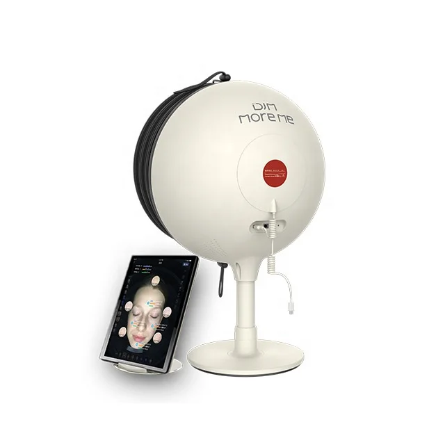 DJMportable 3d AI face skin Diagnostics analyzer facial Tester scanner magic face mirror  skin analysis machine with camera