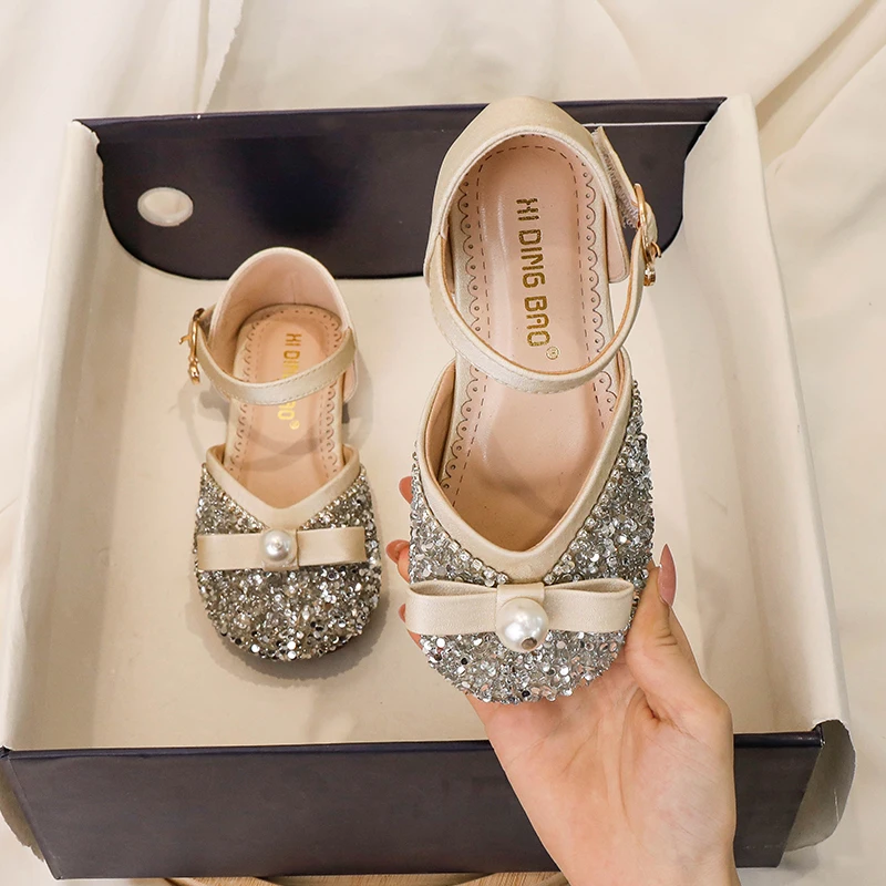 Hot Sale Fashion Flower Girls Sandals Princess Dance Party Dress Shoes for Kids girls princess shoes