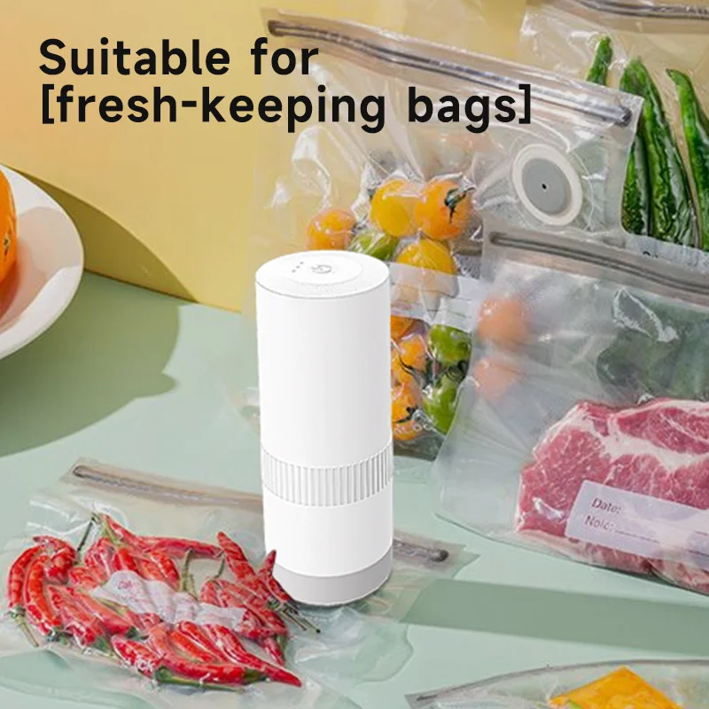 2024 New Patent Smart Automatic Vacuum Sealer Machine Compact Portable Handheld for Keeping Food Fresh Bags