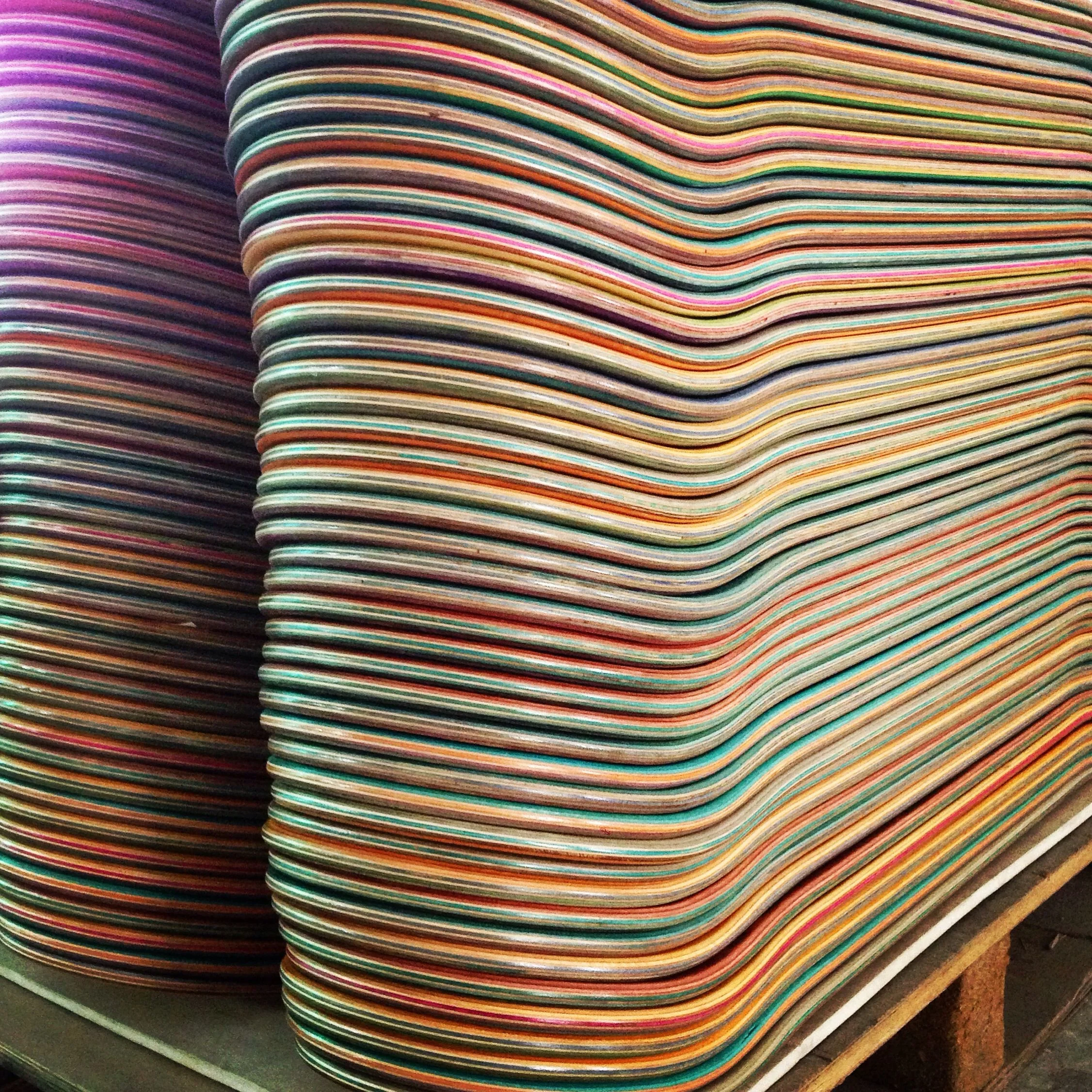 high quality custom blank 100% Canadian maple wood uncut skateboard decks