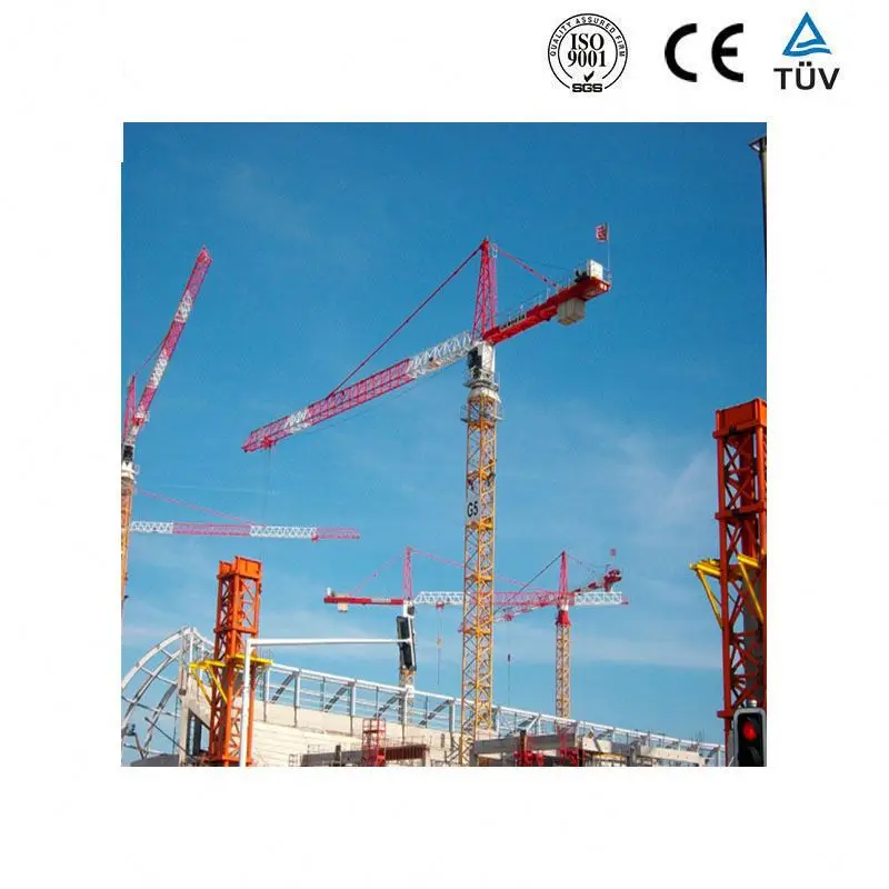 shuangfeng Ce Stationary Self-Erection Qtz63 5010 Boom 50m 5t Topkit Tower Crane for Construction Site