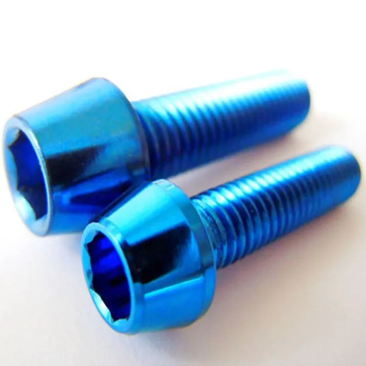 custom titanium bicycle pedal axles screws bolts in titanium screws and nuts