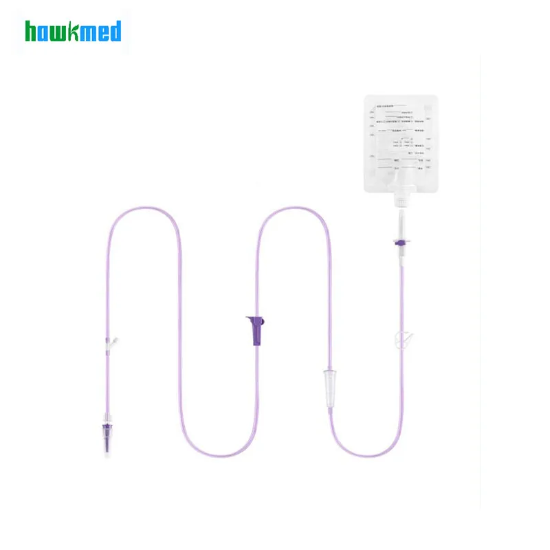 Hawk Medical Wholesale Dehp Free Feeding Bag Medical Medical Nasogastric Feeding Tubes