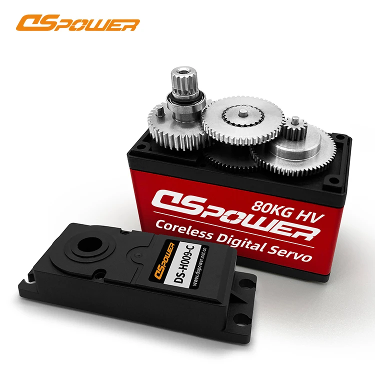 80 kg torque 360 degree rotation servo with rs485 magnetic encoding control uav heavy duty servo