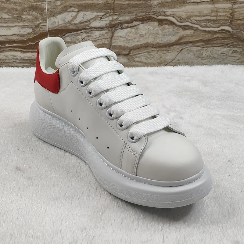 MOQ 1Pair high quality New designers genuine Leather sport shoes women casual