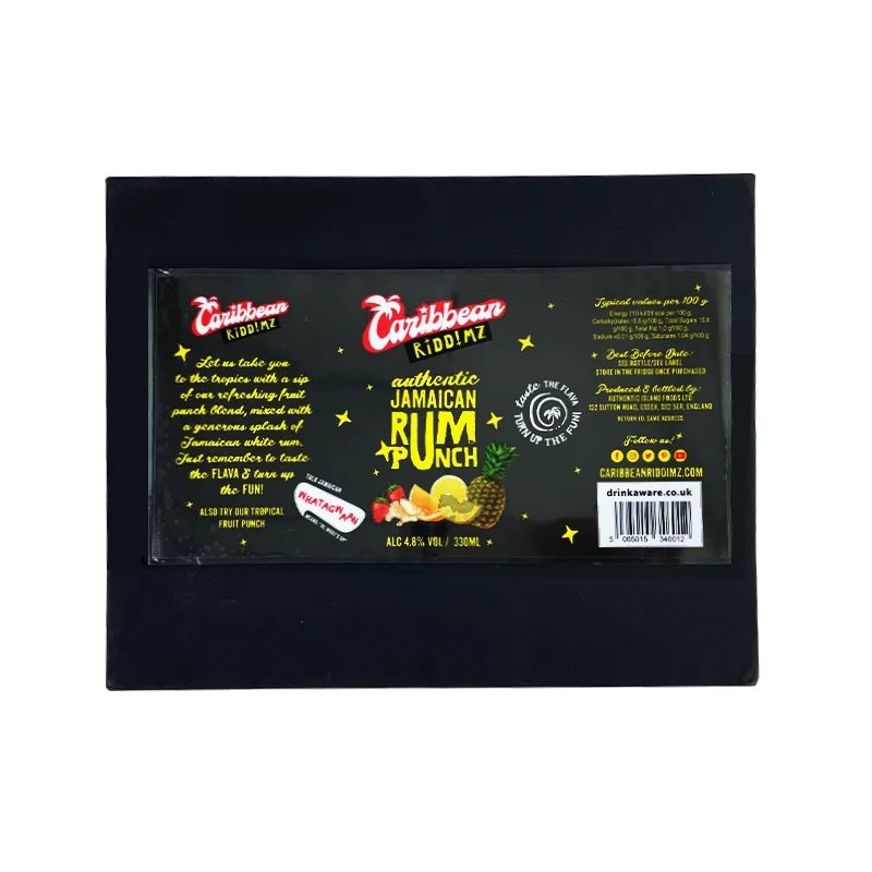 Wholesale high quality transparent waterproof self-adhesive label packaging stickers